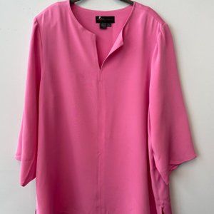 Nina Mclemore 22 Silk Pink Blouse